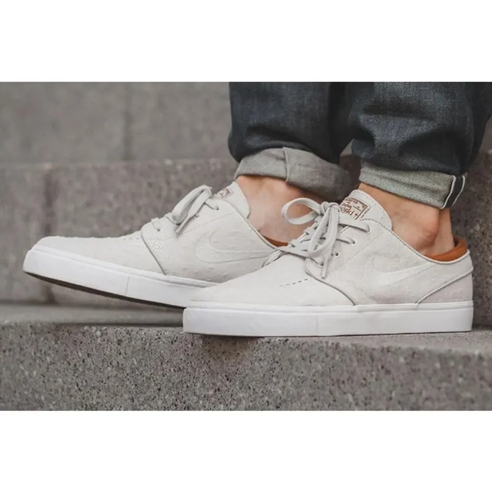 Nike Zoom Stefan Janoski L sneakers ivory ostrich leather & hazelnut accents 6 - Picture 10 of 10